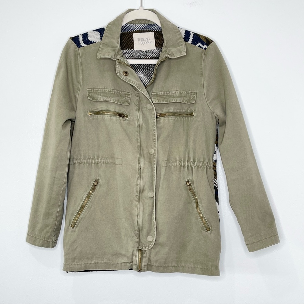 ✨ Thread & Supply Olive Utility Jacket